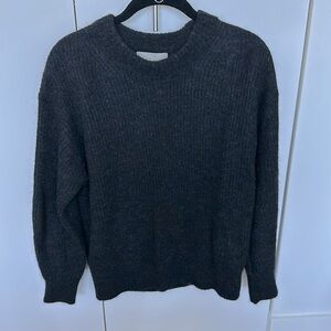 Everlane ‘Alpaca Crew Neck’ sweater in washed black, size xs